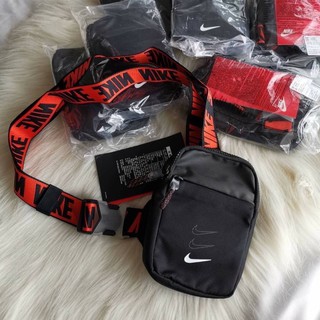 กระเป๋าคาดอก คาดหลัง Nike mini bag ดำส้ม ⚫️🔴 ใส่มือถือรุ่นพลัสได้