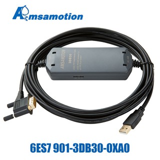 Siemens สายเคเบิลโปรแกรมมิ่ง PLC S7-200 PLC USB-PPI ดาวน์โหลด 6ES7 901-3DB30-0XA0 สําหรับ Siemens Smart Isolation Cable