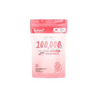 Dr.PONG 100,000 mg. Collagen Dipeptide plus Vitamin C คอลลาเจน ไดเปปไทด์ พลัส วิตามินซี