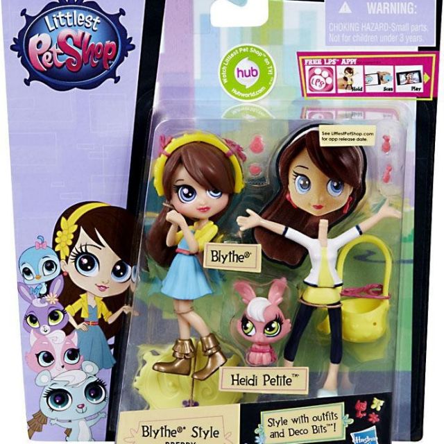 Littlest Pet Shop Blythe Style Blythe &amp; Heidi Petite Figure 2-Pack (Preppy)