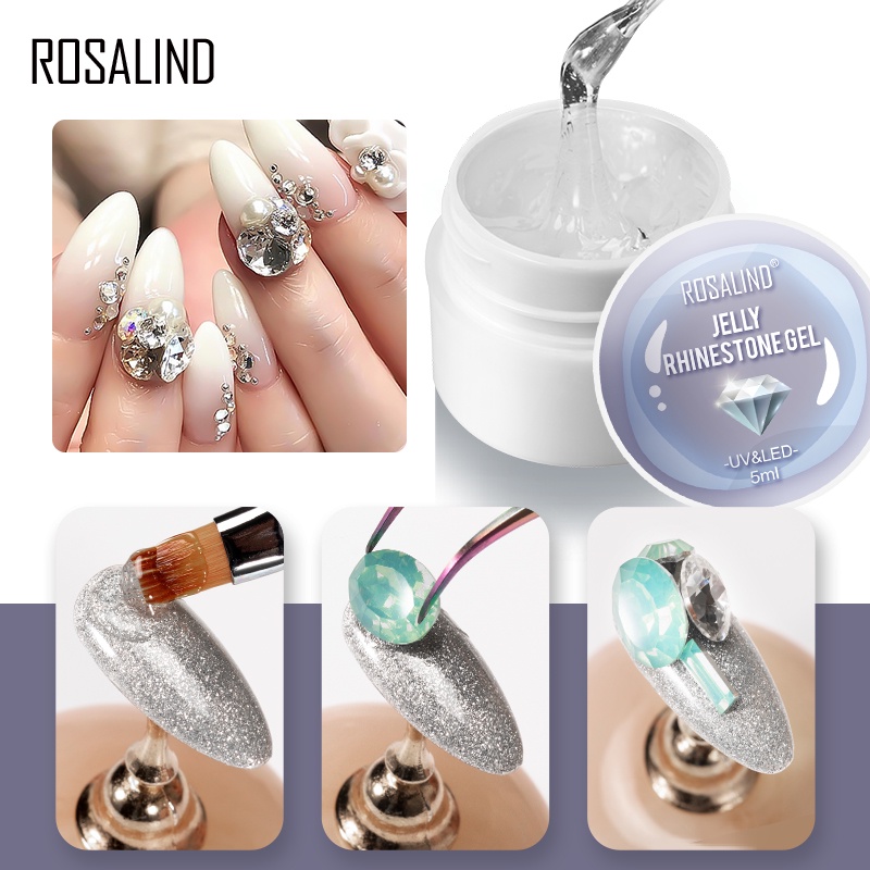 โรซาลินด์ เยลลี่ พลอยเทียม 5 มล. สําหรับตกแต่ง Rhinestones