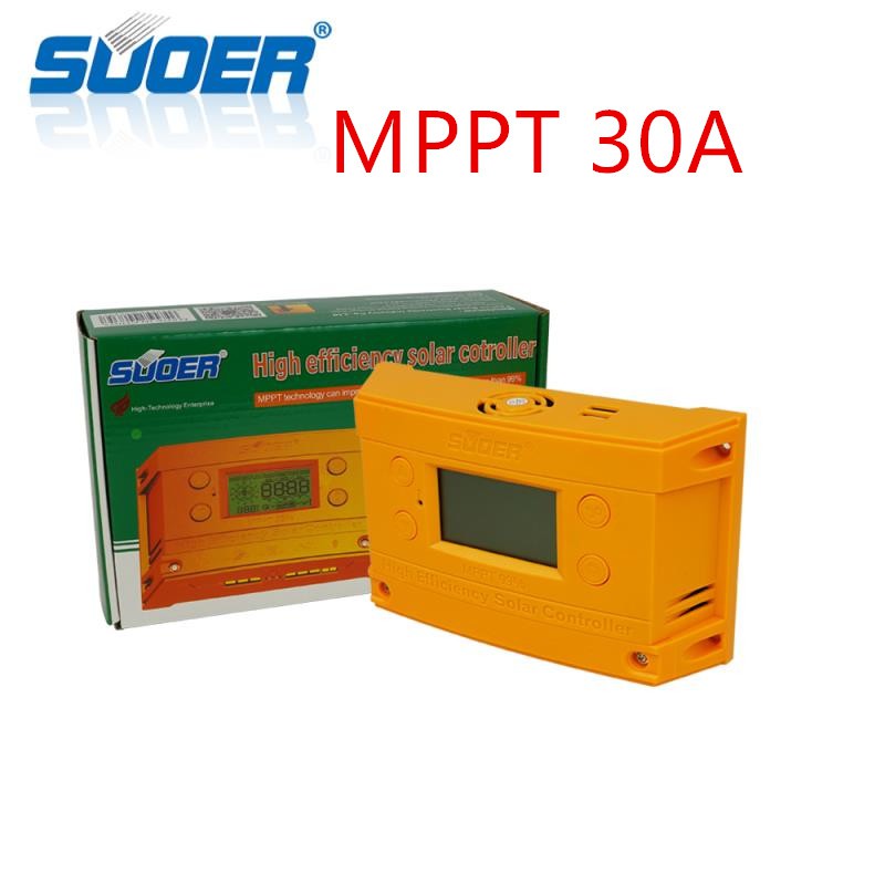 Suoer MPPT Charge Controller 30A 12V/24V Solar System Battery Charge Controller 30A ST-H1230 RimX