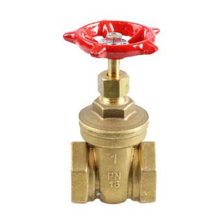 ประตูน้ำ ประตูน้ำทองเหลือง CITY 1 นิ้ว วาล์วน้ำ งานระบบประปา BRASS GATE VALVE CITY 1"