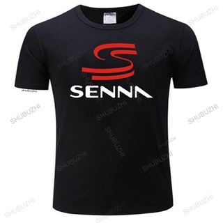 T-shirt  ใหม่ เสื้อยืดลําลอง แขนยาว ผ้าฝ้าย 100% พิมพ์ลาย hero F1 AYRTON SENNA สไตล์วินเทจ แฟชั่นS-5XL