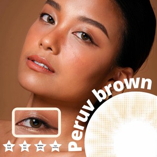 พร้อมส่ง glitzlens peruv brown คอนแทคเลนส์มินิ ใส่ไปเที่ยว