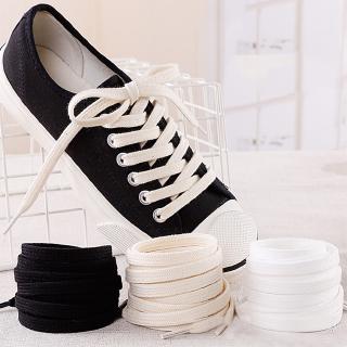 1 Pair Cotton Flat Shoes Laces Canvas Available Length Double Layer Shoelaces