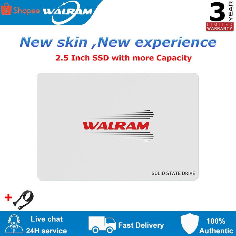 Walram ฮาร์ดดิสก์ไดรฟ์ SSD 128Gb 256Gb 512Gb 480Gb 500Gb 1Tb SataIII SSD PC สําหรับแล็ปท็อป 240Gb 120Gb