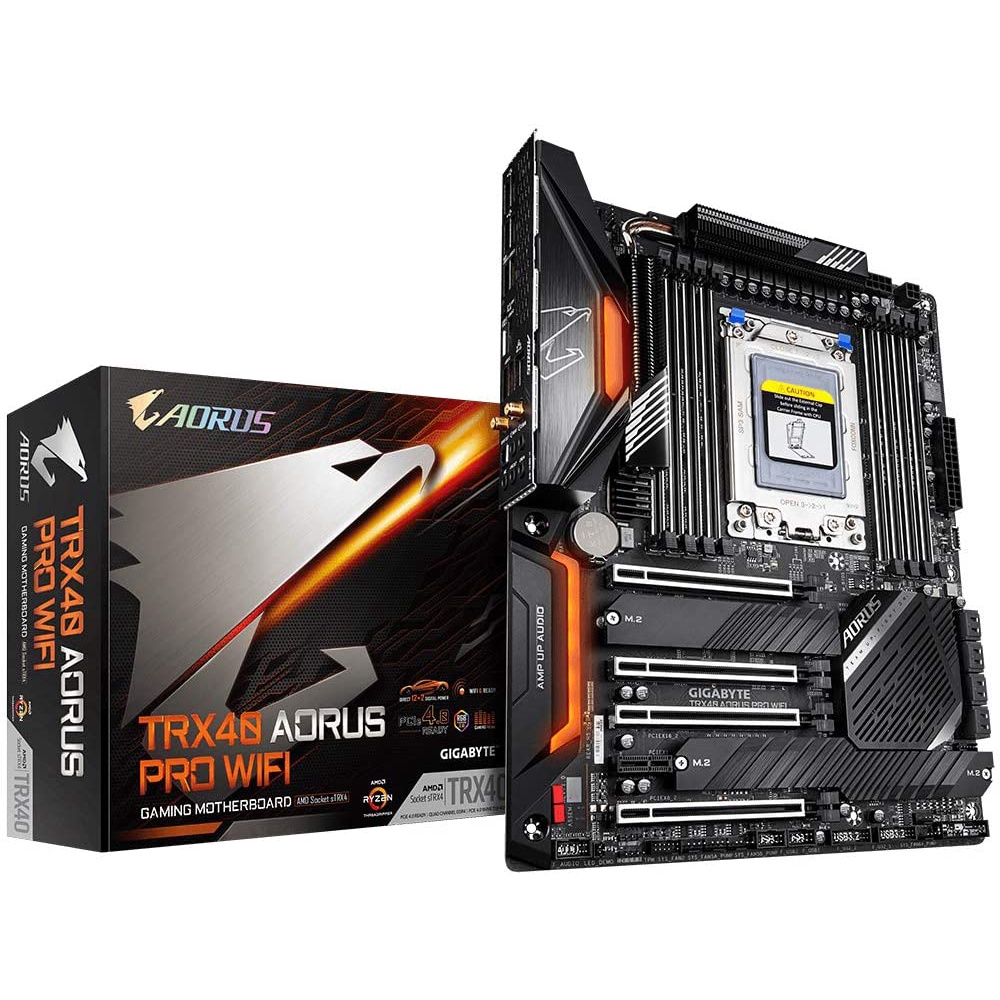 EZIS - GIGABYTE TRX40 AORUS PRO WIFI ATX เมนบอร์ด AMD ซ็อกเก็ต AMD sTRX4