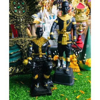 พระนเรศวรมหาราช สีนิดำผสมแร่เหล็กน้ำพี้