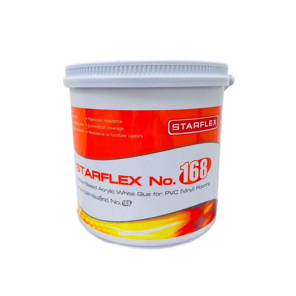 กาวขาวสำหรับติดตั้งกระเบื้อง PVC STARFLEXTILE NO.168 ขนาด 3 กิโลกรัม