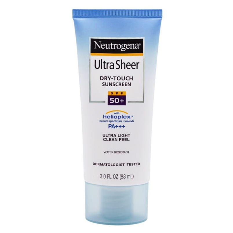 Neutrogena Ultra Sheer Dry-Touch Sunblock SPF50PA+++ 88ml. นูโทรจีนา อัลตร้า ดราย ครีมกันแดด