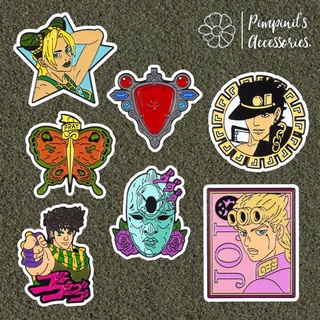 🇹🇭 พร้อมส่ง : เข็มกลัดเซ็ทโจโจ้ ล่าข้ามศตวรรษ | JoJos Bizarre Adventure - Japanese Manga Enamel Brooch Pin Set.