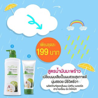 แชมพู และครีมนวดจากมิสที ผมสวย ไม่ต้องง้อร้าน Mistine Natural Hawaiian Young Coconut Hair Series