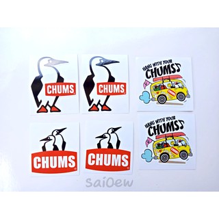 สติ๊กเกอร์ รวมCHUMS  สีคมชัด กันน้ำ100% มี 6 ชิ้น 50บาทค่ะ (มีแถมให้อีกค่ะ)