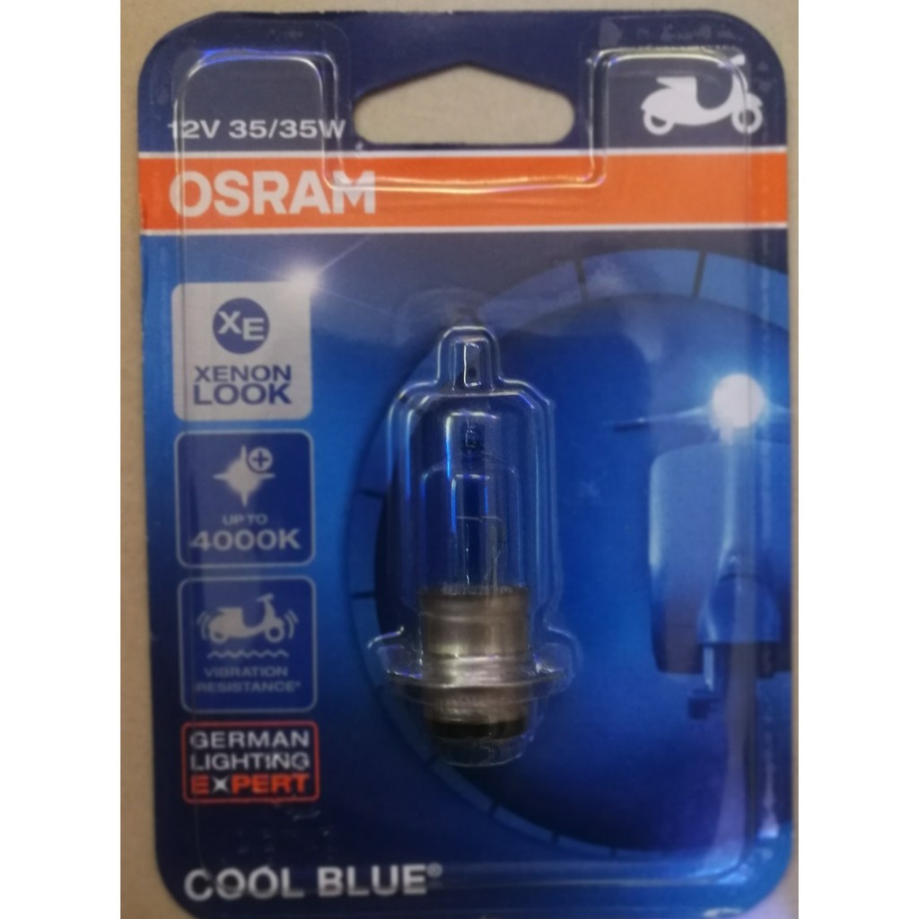 OSRAM 12V 35/35W T19 COOL BLUE MOTOCYCLE BULB OSRAM ผลิตภัณฑ์