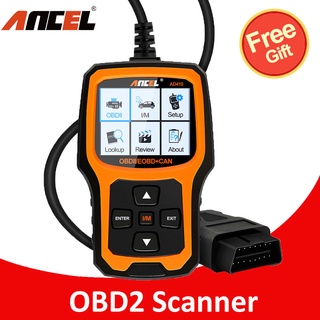 Ancel AD410 OBD2 เครื่องสแกนเนอร์อ่านโค้ด ทําความสะอาดรถยนต์ EVAP EOBD ODB 2 สําหรับรถยนต์ทุกรุ่น