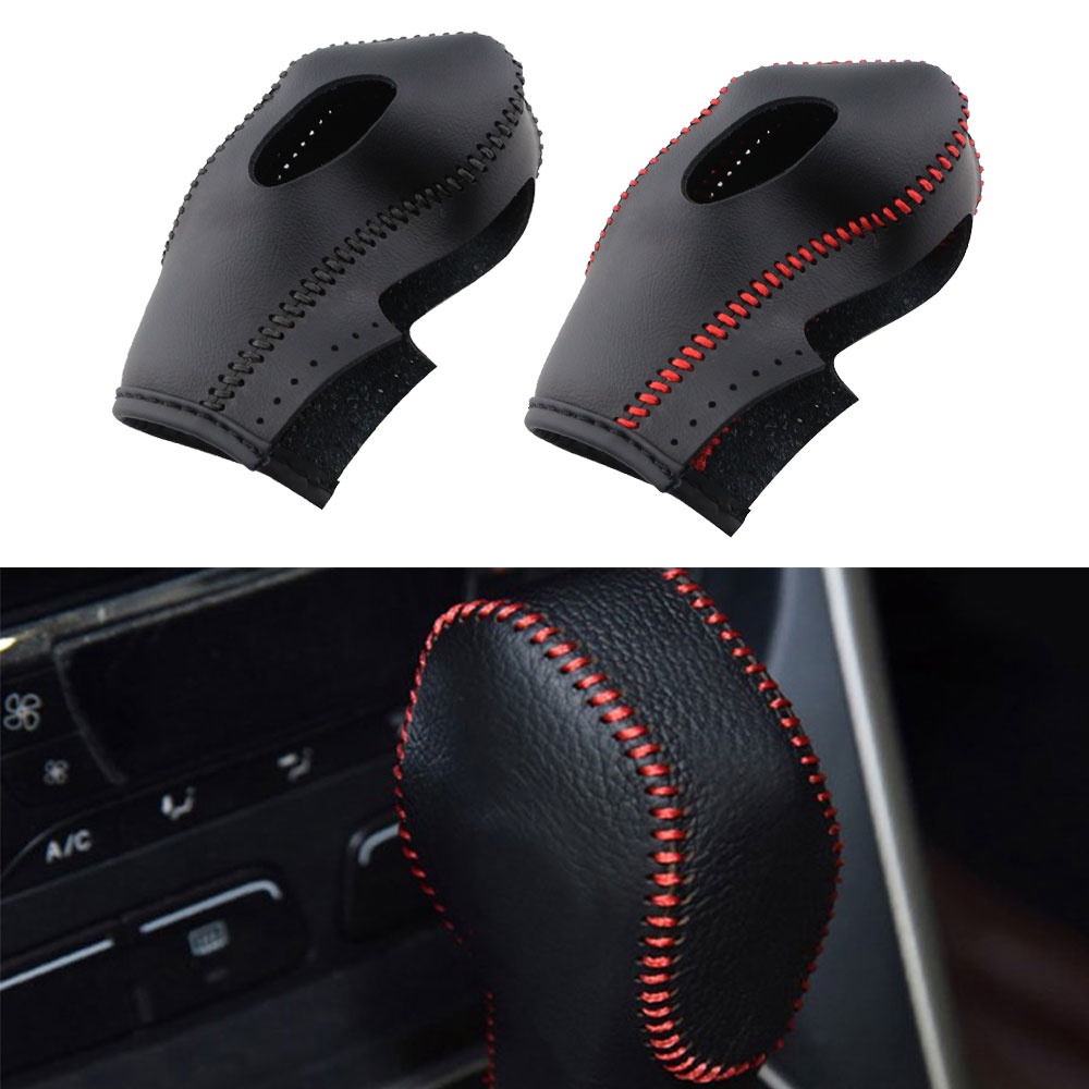 ของแท้หนังเกียร์เกียร์ Shift Knob Cover สําหรับ Ford Focus Fiesta Ecosport Focus 2013 -2021 หัวเกียร