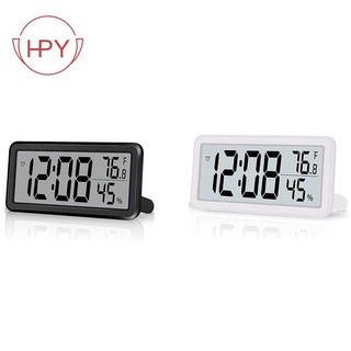 Digital Alarm Clock,Battery Operated LCD Electronic Clock Black