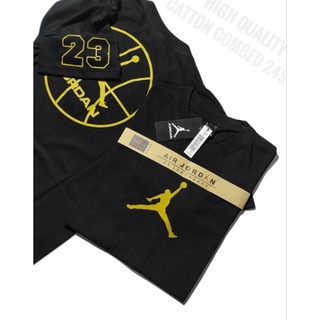 เสื้อยืดแขนสั้น คอกลม ผ้าฝ้าย พิมพ์ลายโลโก้ Jordan Water 24s สําหรับผู้ชาย