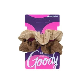 Goody ยางรัดผม 05522 Womens Ouchless Waffle Scrunchies (2 ชิ้น)