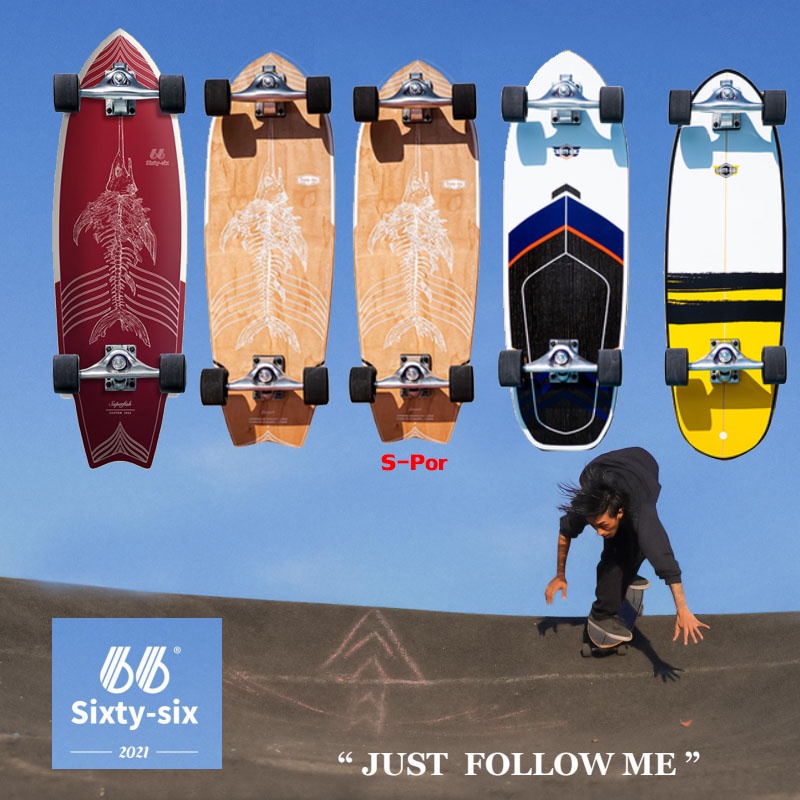 🔥พร้อมส่ง sixtysix  🔥 sixtysix surfskate , 66  ก้างปลา สินค้าอยู่ไทย