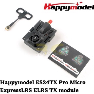 Happymodel โมดูลไมโคร TX ES24TX Pro 2.4GHz 1000mW ExpressLRS ELRS พร้อมพัดลมระบายความร้อน RGB LED สําหรับโดรนบังคับ