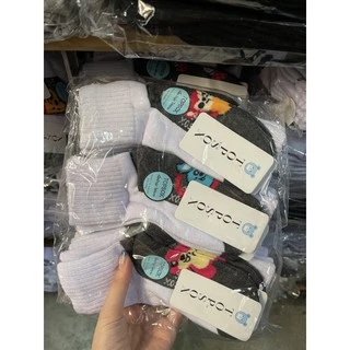 { ยกแพ็ค 12 คู่ } ถุงเท้านักเรียนงานไทย เนื้อดี Topsox