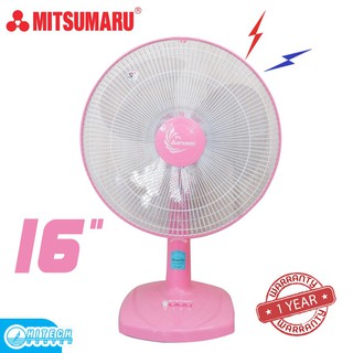 มิตซุมารุพัดลม 16นิ้ว ตั้งโต๊ะ  Mitsumaru AP-TF-1169 คละสี ประกัน1ปี