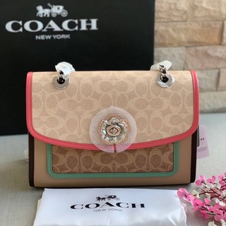 กระเป๋าCoachแท้💯อเมริกา Coach PARKER IN BLOCKED SIGNATURE CANVAS STYLE NO: 89111