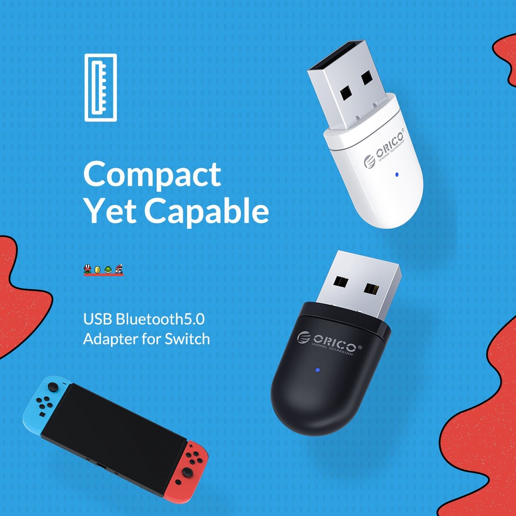 ORICO USB Bluetooth 5.0 Transmitter Audio Adapter for Nintendo Switch PS4 PC Computer Laptop TV Support Dual Connections(BTA-SW01) #8