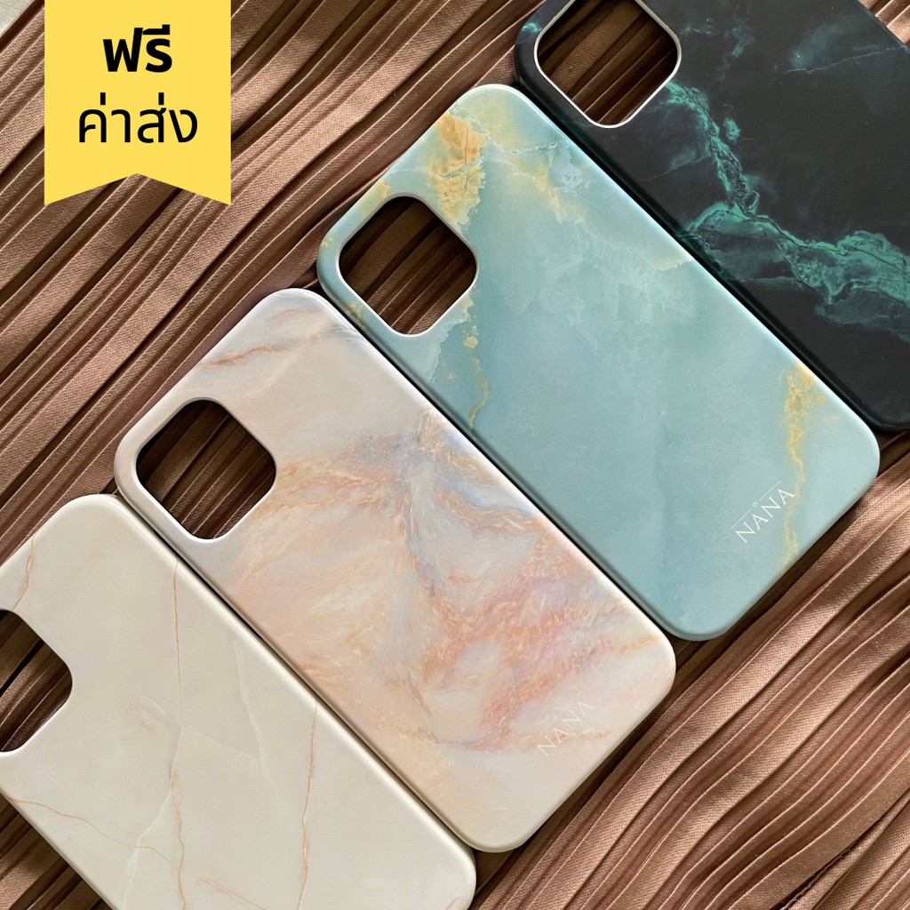 [ลดล้างสต๊อก] พร้อมส่ง เคสไอโฟน iPhone 15, 14,13,12,11, เคสกันกระแทก เคสลายหินอ่อน สีขาว สีชมพู