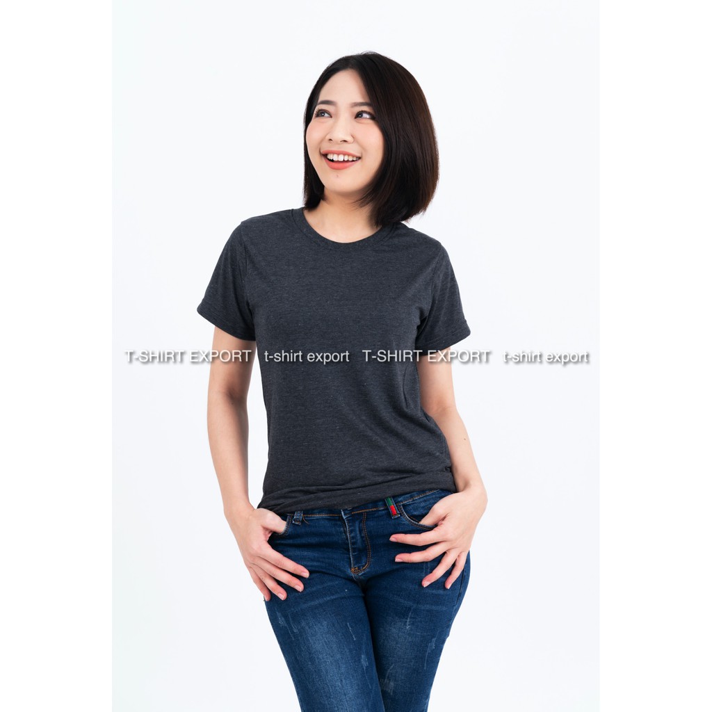 เสื้อยืด แฟชั่น ผู้หญิง ทรงตรง T-Shirt Cotton 100% คอกลม