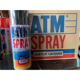 สีสเปรย์ATM ดำด้าน เบอร์A212 ATM spray acrylic lacquer