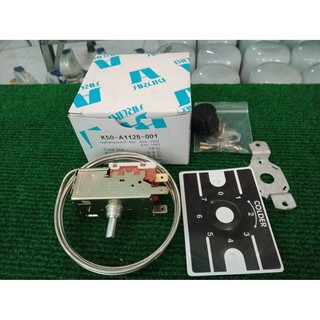 เทอร์โมสตัท Thermostat เทอร์โมตู้เย็น K50-P1125-001 ตู้เย็น 1125 P1125 ป้ายขาว