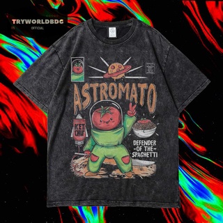 เสื้อยืดผ้าฝ้าย เสื้อยืดแขนสั้น ขนาดใหญ่ พิมพ์ลาย ASTROMATO VINTAGE สําหรับผู้ชาย