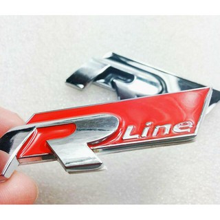 RLine สติ๊กเกอร์โลหะโครเมียม 3D