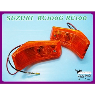 SUZUKI  RC100G RC G RC100 FRONT TURN SIGNAL SET  // ไฟเลี้ยวหน้า สีส้ม (1 ชุด) สินค้าคุณภาพดี