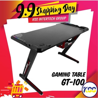 🛒✨ส่งเร็ว🚀🚀 โต๊ะเกมมิ่ง SIGNO E SPORT รุ่น GT-100 มีไฟ RGB รับประกันสินค้า 1 ปี 💥สินค้ามีพร้อมส่ง💥