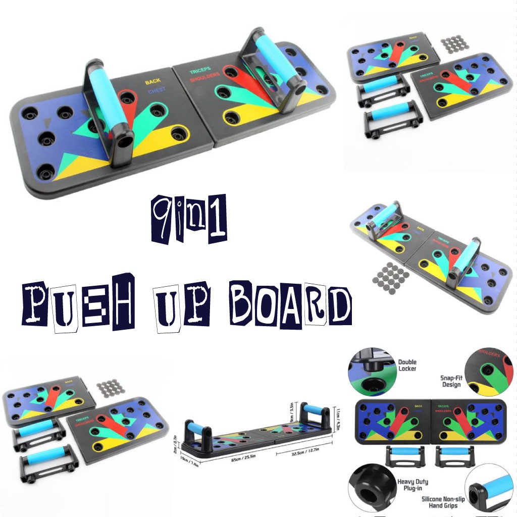 บอร์ดวิดพื้น MultiFunction 9in1 Push Up Board Shopee Thailand