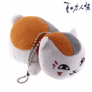 แท้ 100% จากญี่ปุ่น พวงกุญแจ แมว Natsumes Book of Friends Nyanko-Sensei Mascot Ball Chain (Nyanko)