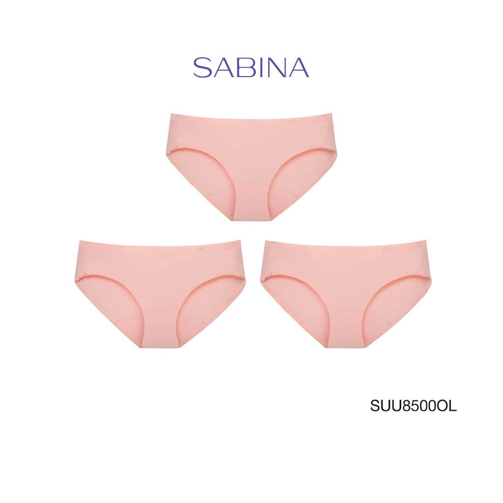 Sabina กางเกงชั้นใน (Set 3 ชิ้น) (ทรง Bikini) รุ่น Panty Seamless รหัส SUU8500OL สีโอรส