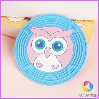 ที่รองแก้ว PVC ลายการ์ตูน วัสดุกันลื่น ​ล้างได้  ทนความร้อน Cartoon PVC Coaster