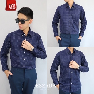 เสื้อเชิ้ตสุภาพบุรุษ Exclusive polka dots premium eszada shirt. (SL8)