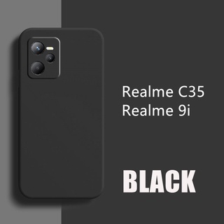 Lens Protection เคส Realme 9i C35 Soft Liquid Silicone TPU Skin Feeling Best Selling เคสโทรศัพท์ Realme C35