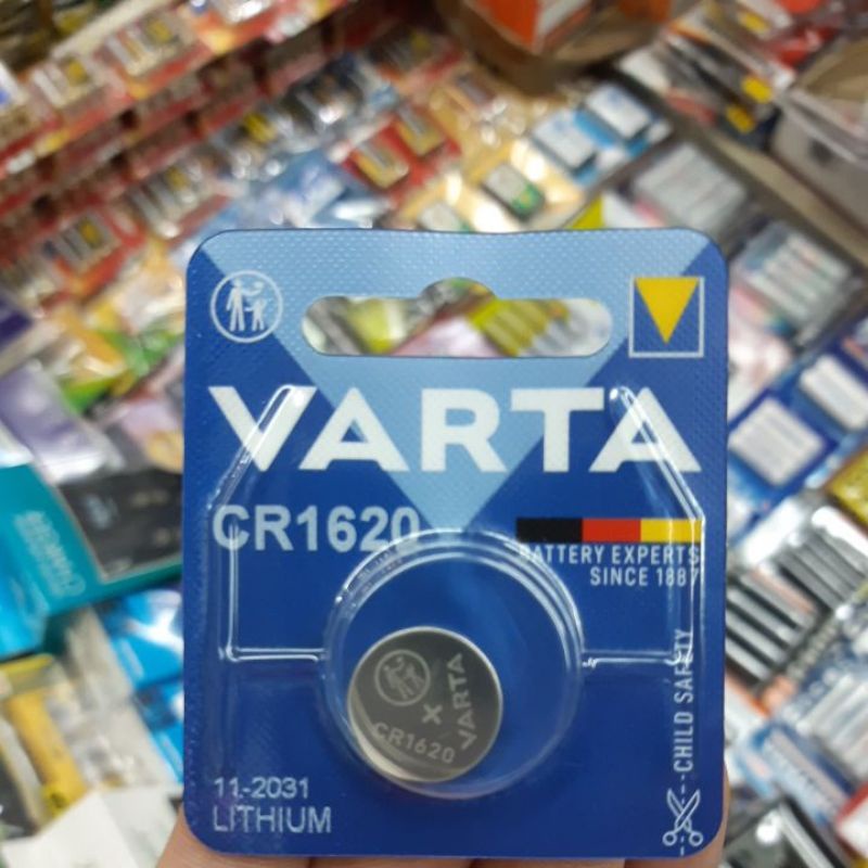 ถ่านรีโมท Varta CR1620 Lithium 3V แพคเดี่ยว จำนวน 1ก้อน ของแท้ แบรนด์เยอรมัน