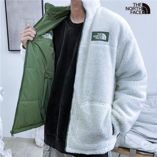 The NORTH FACE ของแท้ 100% เสื้อแจ็กเก็ต ผ้าฝ้าย ปักลายตัวอักษร กันลม กันน้ํา ให้ความอบอุ่น แฟชั่นคู่รัก สําหรับผู้ชาย ผู้หญิง