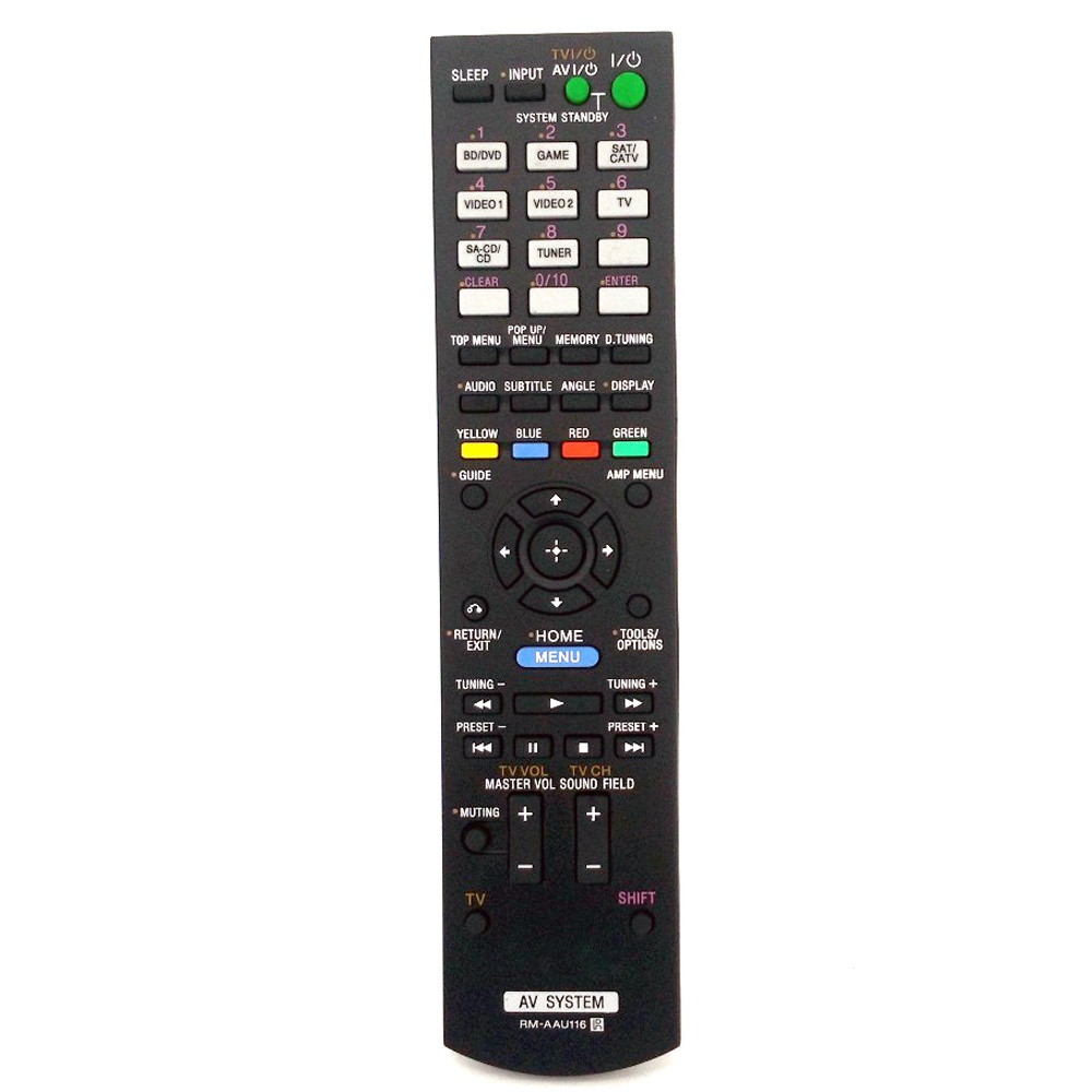 รีโมทคอนโทรลคุณภาพสูง RM-AAU116 สําหรับ Sony AV ระบบ RM-AAU168 AAU113 AAU104 STR-KS380 STR-KS470 STR