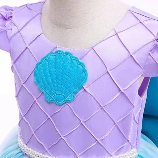 พร้อมส่ง ชุดเจ้าหญิงแอเรียล ชุดเมอเมด The little mermaid #ชุดเจ้าหญิง