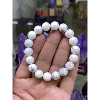 Howlite กำไลหินธรรมชาติแท้ 100%