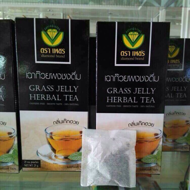 10 แถม 1 เฉาก๊วยชากังราวชนิดผงชงดื่มกลิ่นเก๊กฮวย